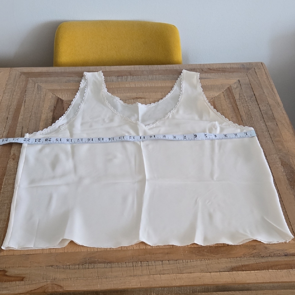 Elegant White Lace Trim Camisole